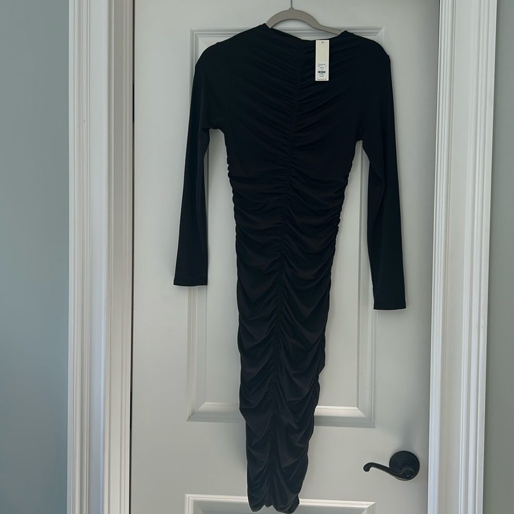 Mi Ami black ruched dressed